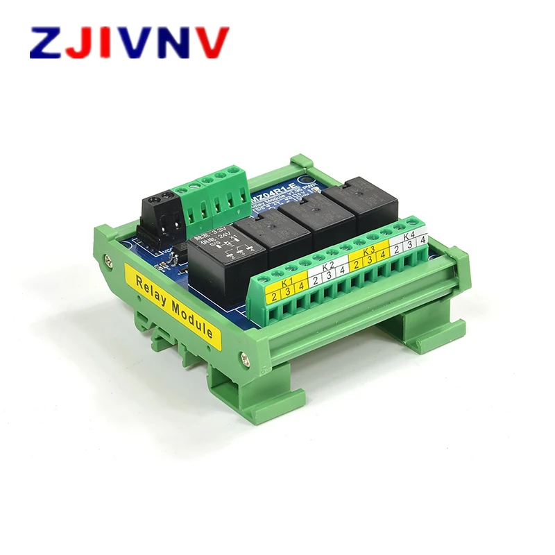 4 Channels 5V Optocoupler Isolation Relay Module Supply Voltage DC 5V Trigger Signal DC 3.3V 5V 12V 24V BMZ04R1-E