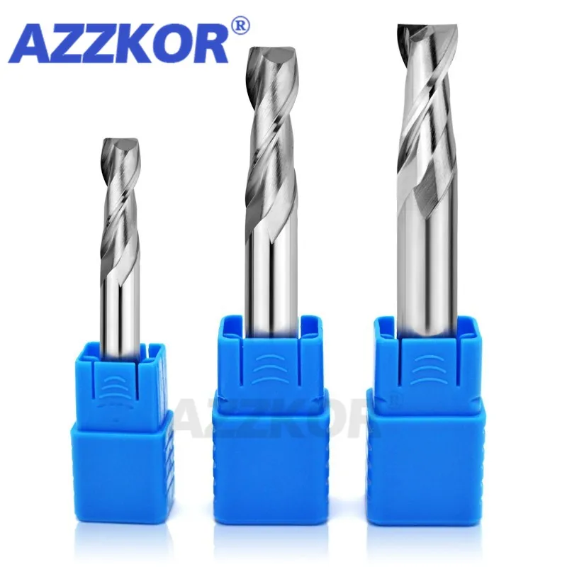 Milling Cutter Alloy Coating Tungsten Steel Tool By Aluminum CNC Maching 2 Blade Endmills Top Milling Cutter Wood Milling Cutter