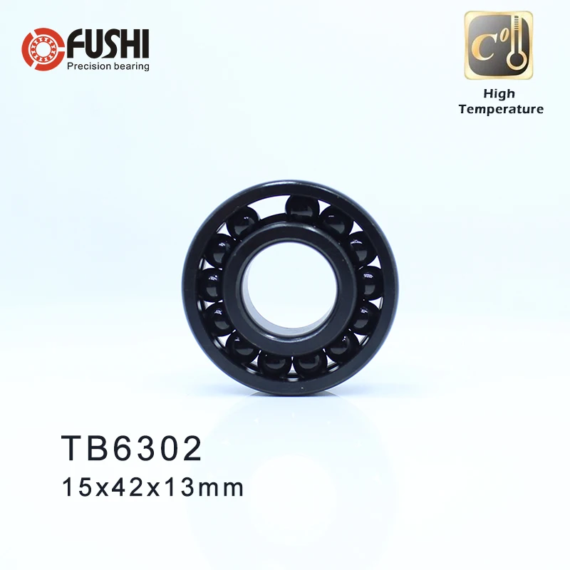 6302 High Temperature Bearing 15*42*13 mm  ( 2 Pcs ) 500 Degrees Celsius Full Ball Bearings