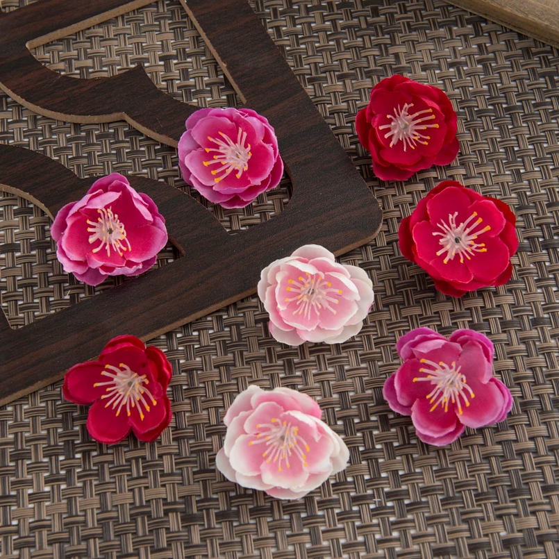 50 Stück künstliche Blumen, Großhandel, Seiden-Kirschblüten, Hochzeitsdekoration, Bastelarbeiten, Kränze, Heim- und Raumdekoration, DIY, Scrapbooking, Geschenkbox – Detail 5