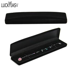 Black Velvet Jewelry Box Long Pearl Necklace Bracelet Box Case Engagement Wedding Gift Jewellery Storage Presentation Boxes