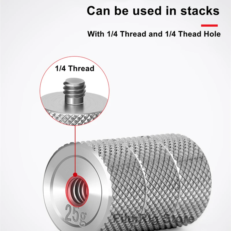 Ronin RS2 RSC2 S SC Gimbal موازنة 25 جرام لـ DJI Ronin S / Ronin-SC & Zhiyun Gimbal Stabilizers BMPCC 4K 6K موازنة الكاميرا