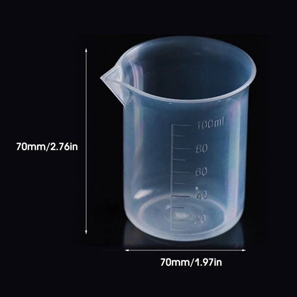 10Pcs/high Quality 50ML-100ML Transparent Cups for Home Baking Kitchen Transparent Plastic Measuring Cups