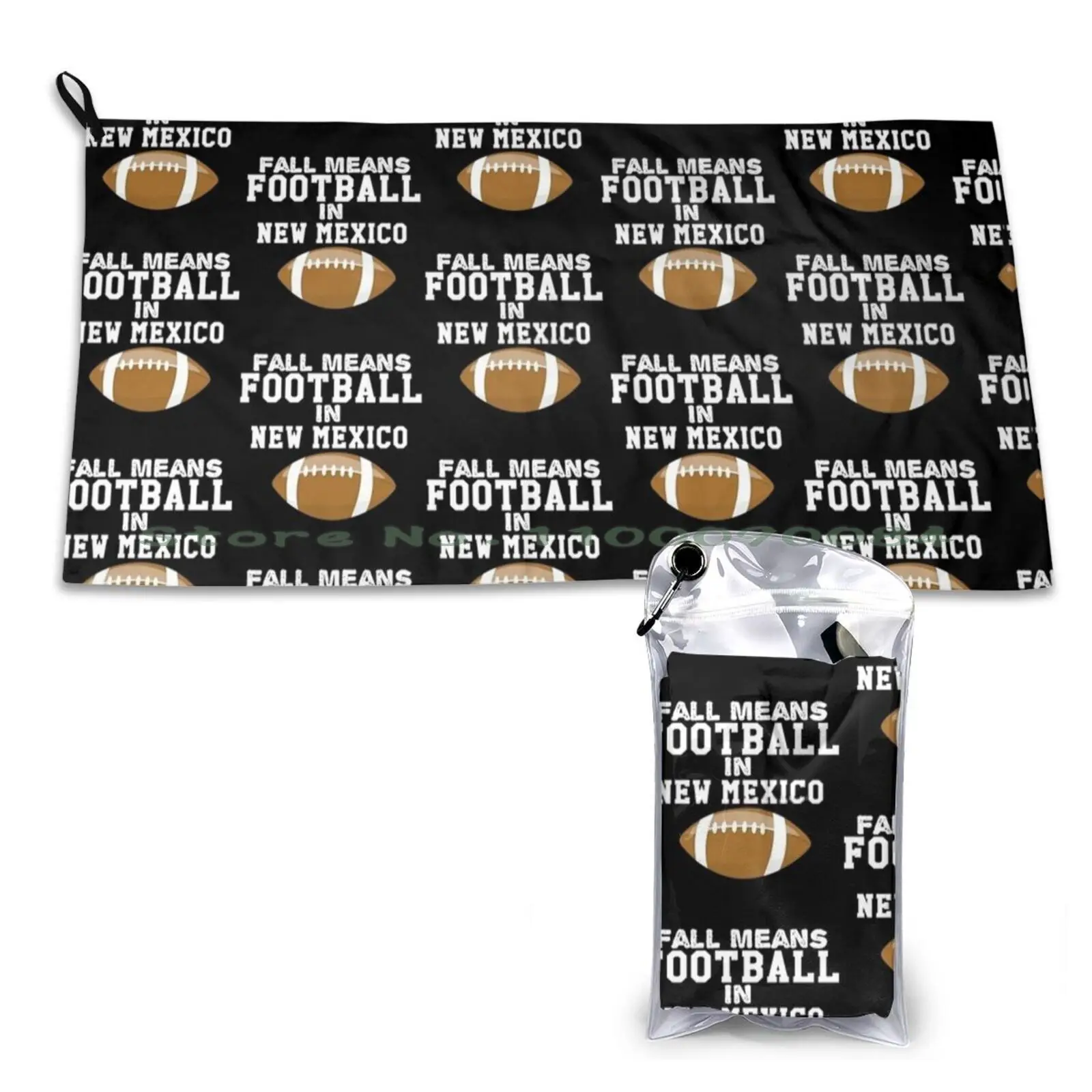 Fall Means Football In New Mexico Quick Dry Towel Gym Sports Bath Portable Massinissa Kabyle Amazigh Berber Algeria Tunisia