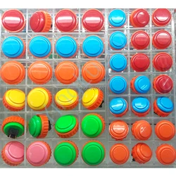 Original Japan Sanwa Arcade Button, Push Button for Arcade Game Console, Raspberry Pi, PS3, MAME Games DIY Kit, OBSN-30, 24