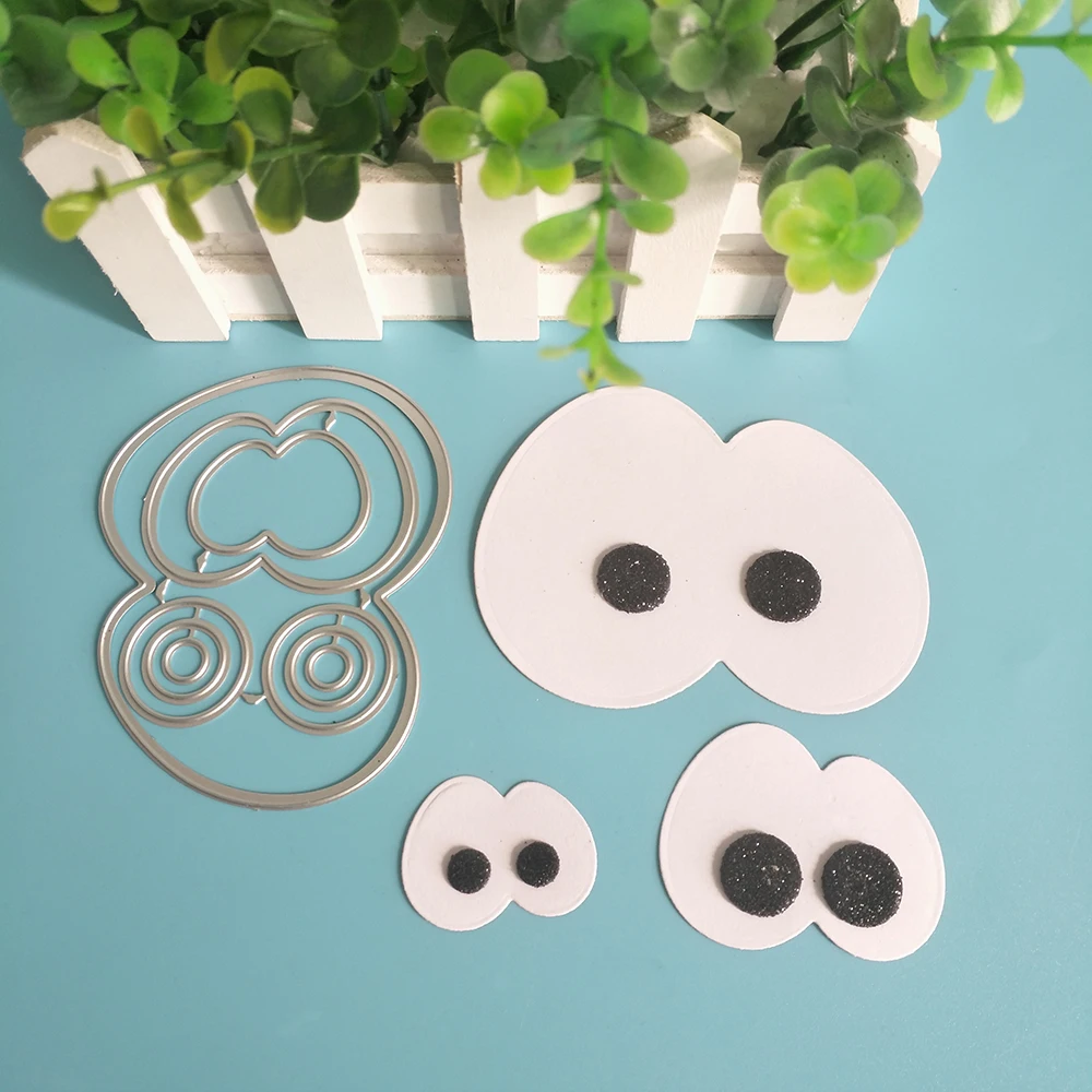 New 3-layer animal eyes cutting dies DIY scrapbook, embossed card making, photo album decoration, handmade craft