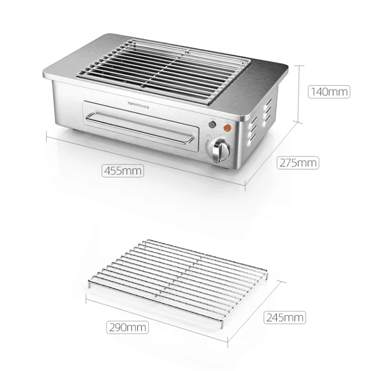 Grill électrique Portable sans fumée, 220V, pour la maison, pour la viande