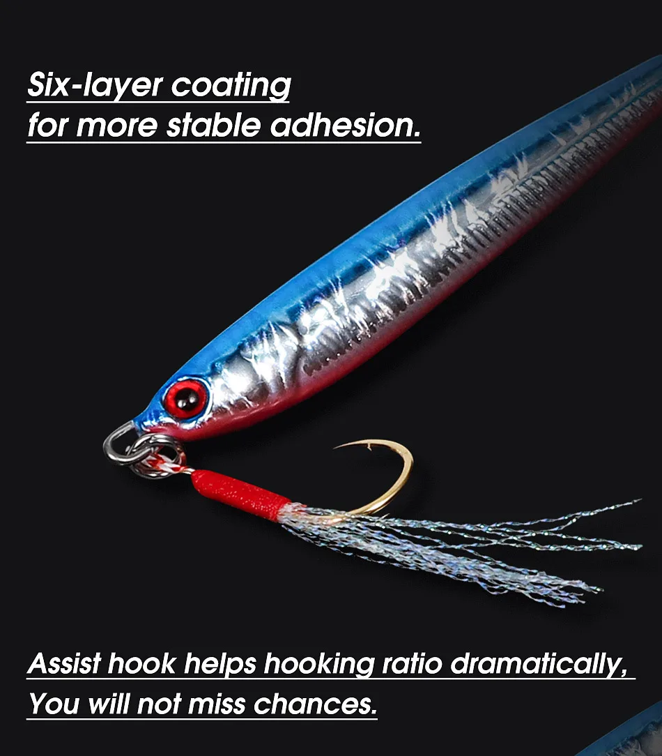 Noeby Slow Jigging Metall Jig Angelköder 21g 28g 40g Long Casting Shore Jigging Löffel Künstlicher harter Köder für Meeresangelköder – Detail 14