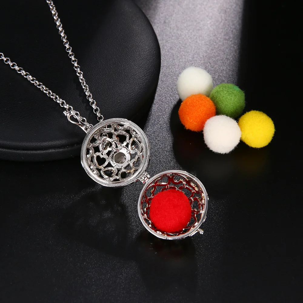 Mexican Chimes Owl Aromatherapy Necklace Exquisite Five-Pointed Star Perfume Lockets Pendant Pregnant Woman Music Ball Jewelry