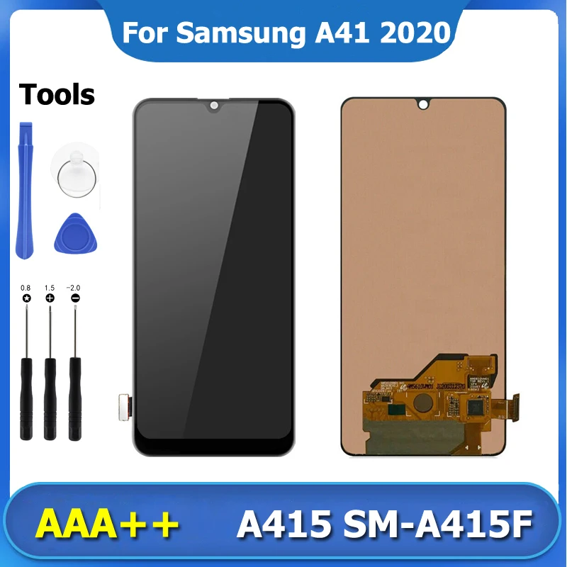 

AAA+ A41 LCD Display For Samsung Galaxy A415 Display SM-A415F Super AMOLED Touch Screen Digitizer Assembly Screen Replacement