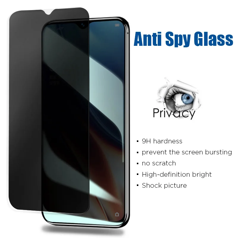 Glass Magic Anti Spy Tempered Glass on Realme 7 7i 5i 5S 5 Pro Anti-spy Privacy Screen Protector for Realme 6 6i 6S 1 2 3 Pro 3i image 5