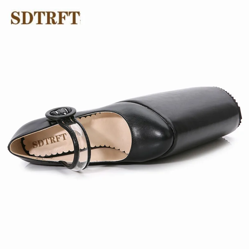 SDTRFT Crossdresser Stilettos Cosplay Unique lolita Round Toe shoes women 30cm ultra high heels platform Wedges Goth punk pumps