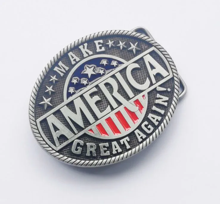 Hot Sale America Great Again Belt Buckle suitable SW-BY1005 suitable for 4cm wideth snap on belt with continous stock