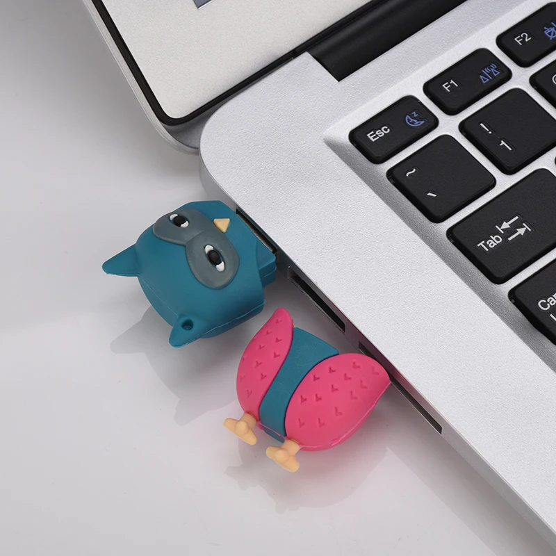 Animal USB Flash Drive 4gb 8gb 16gb 32gb 64gb 128gb Cartoon Pendrive Owl Fox Bee Creative U Disk lovely memory stick