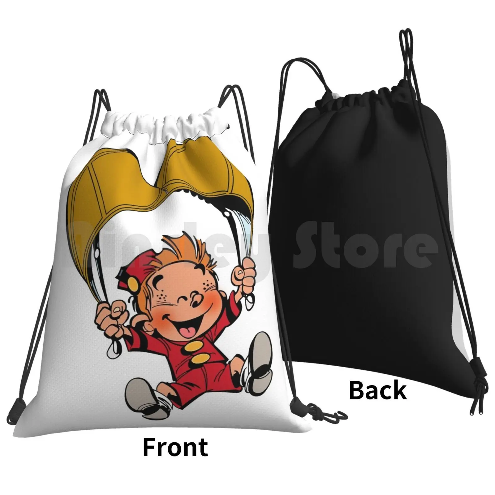 The Little Spirou Backpack Drawstring Bag Riding Climbing Gym Bag Boy Cute Little Girls Funny Happy Zayn Malik Blue Boy Band