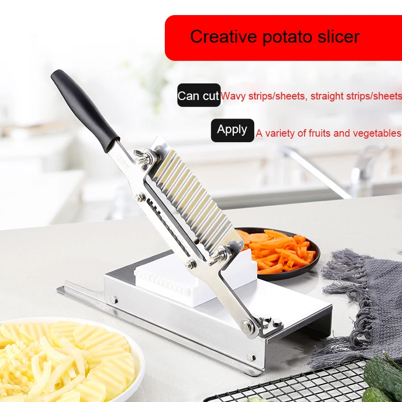 

Multifunctional Potato Slicer Vegetables Slicing Machine Cut Wavy Slices Carrot Cucumber Slicer Household Kitchen Tool