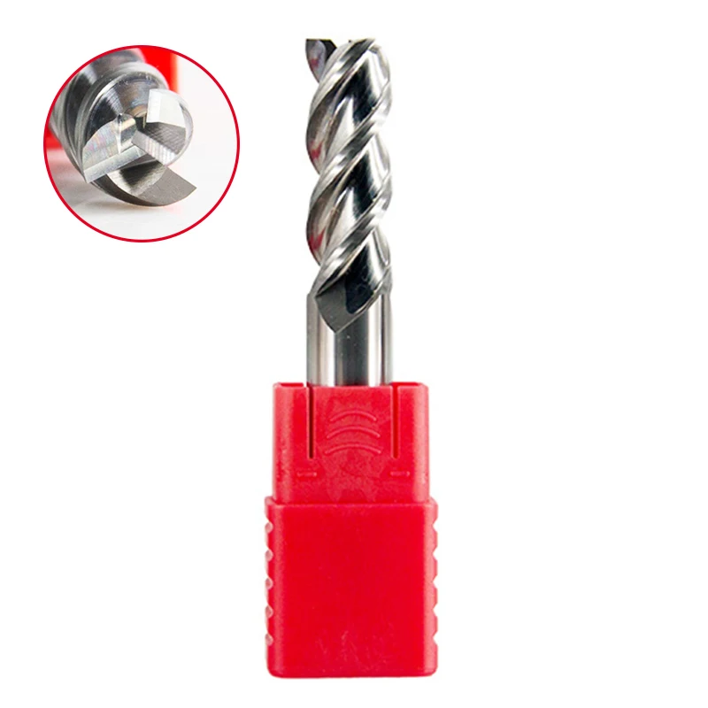1 pc End Mill 3mm 4mm 5mm 6mm HRC60 3Flute Extra Long Solid Carbide Aluminum Cutter CNC Lathe Milling Cutter Tools