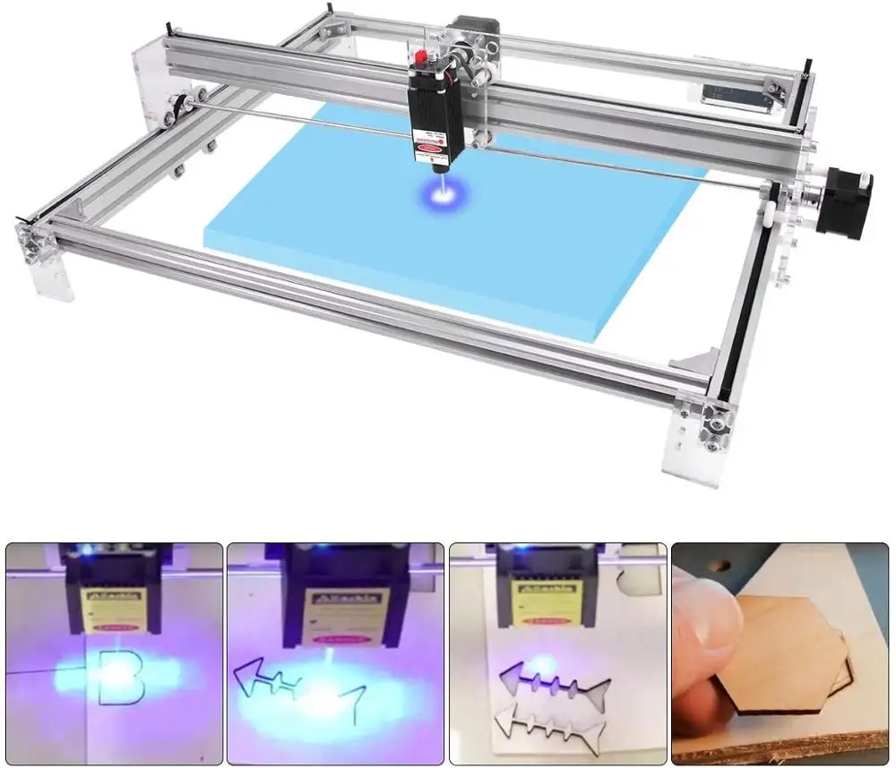 Laser Engraver Higher Accuracy Laser Engraving Machine DIY CNC 65*50cm Engraver Kits for Wood Metal Logo Marking Laser Cutter