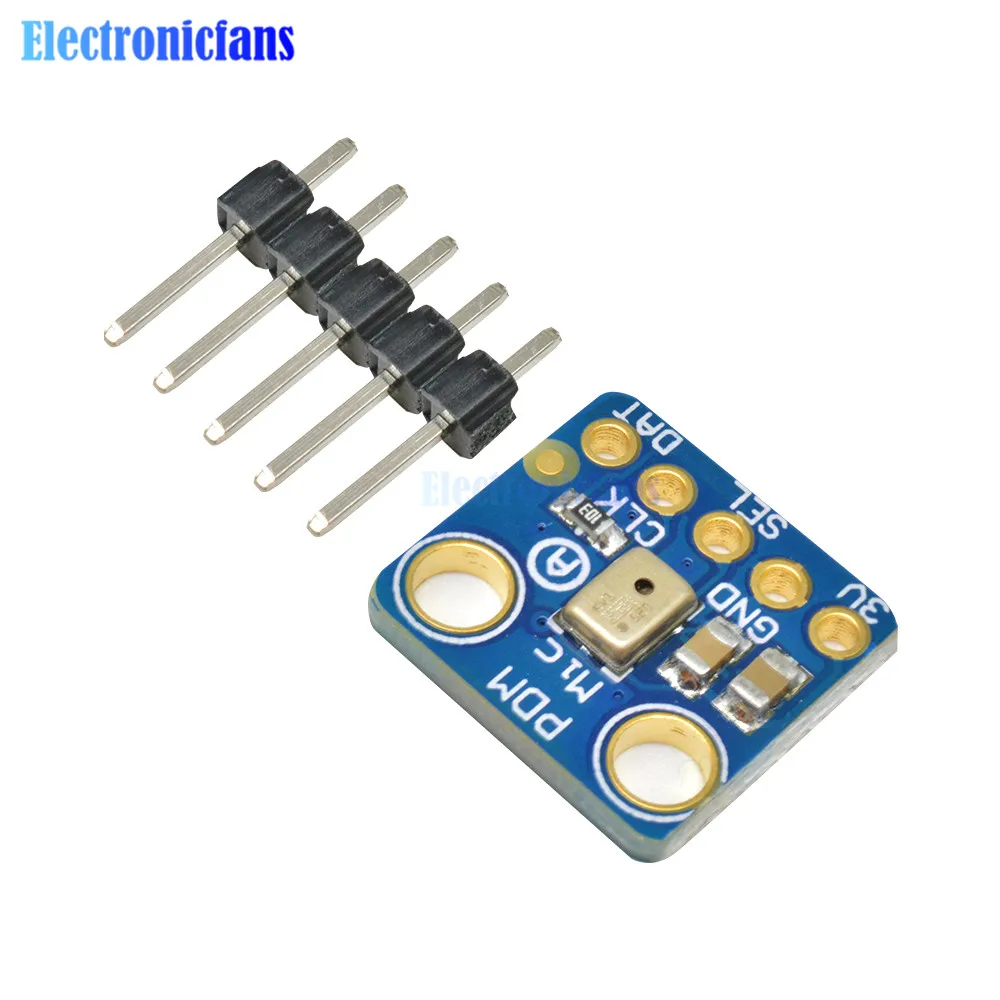 Digital MP34DT01 Microphone Module Simple Pulse Density Modulation Output PDM Digital MEMS Microphone Module