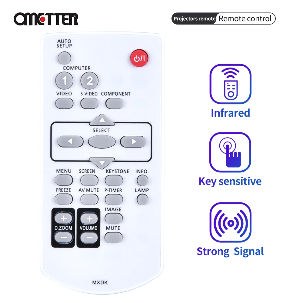 Nuovo telecomando MXDK adatto per proiettore Panasonic 6451051677 LX26HEA PT-LX26HEAJ PT-LX26HEJ PT-LX26HU PT-LX30HE PT-LX30HU