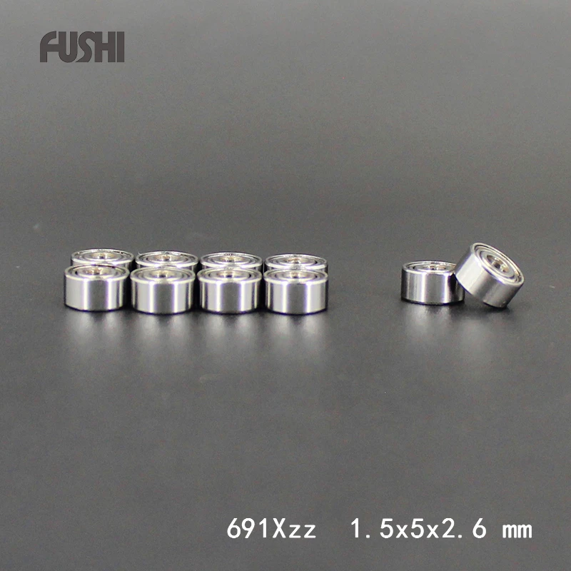 691XZZ Lager ABEC-5 10PCS 1,5 x5x 2,6mm Miniatur 691 X ZZ Kugellager 619/1XZZ