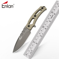 Enlan New EG003 Fixed Blade Knife 8Cr13MoV G10 Handle Outdoor Camping Hunting Survive Tactics Military Straight Knives EDC Tools