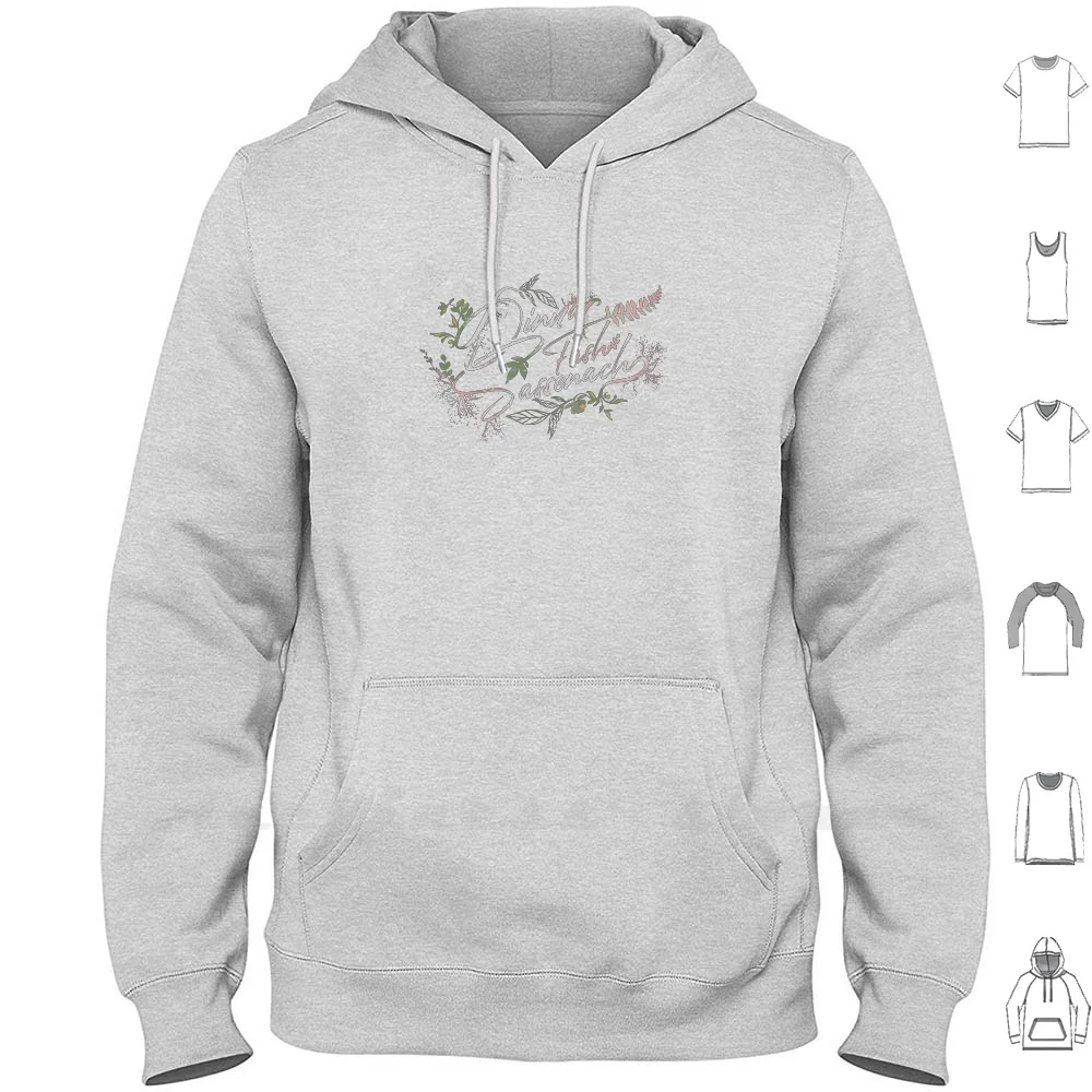 Dinna Fash Sassenach-Outlander oficial Merch Sudadera con capucha hombres mujeres adolescentes algodón Outlander oficialmerch Outlander escocés