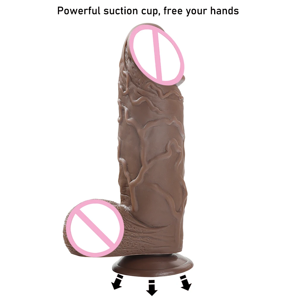 26*7CM Oversized Realistic Dildos Huge Soft Penis with Suction Cup Thick Phallus Erotic Dick Sex Toys for Women Masturbation