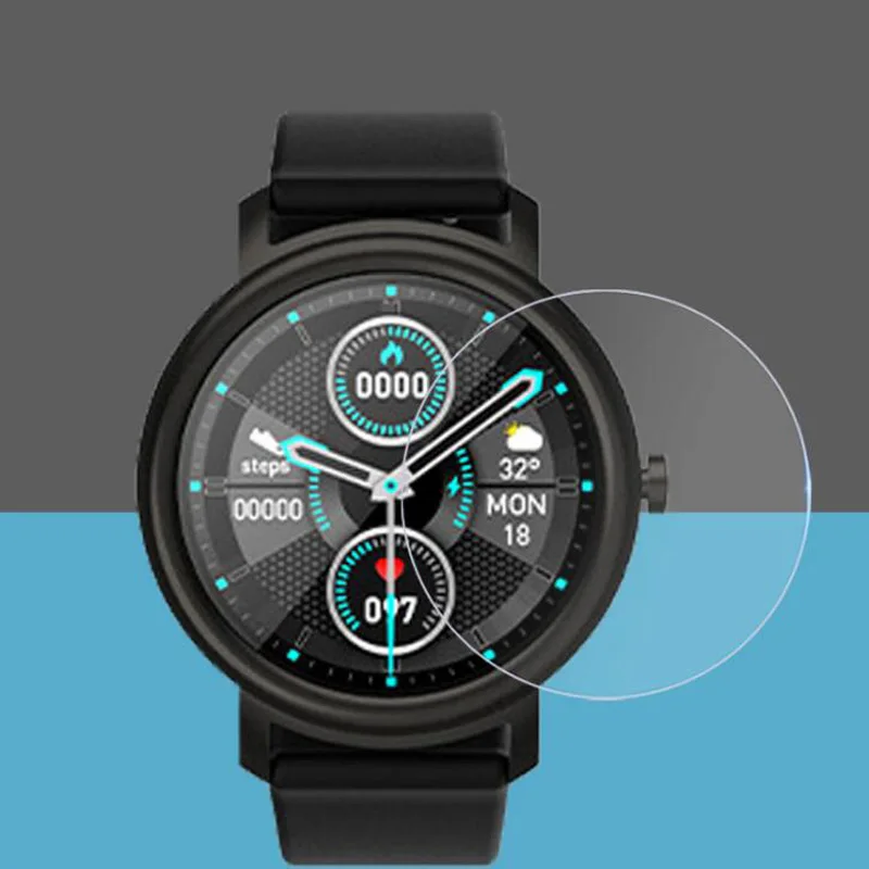กระจกนิรภัยป้องกันฟิล์มสำหรับ Mibro Air สมาร์ทนาฬิกา Smartwatch หน้าจอ LCD Protector ป้องกัน