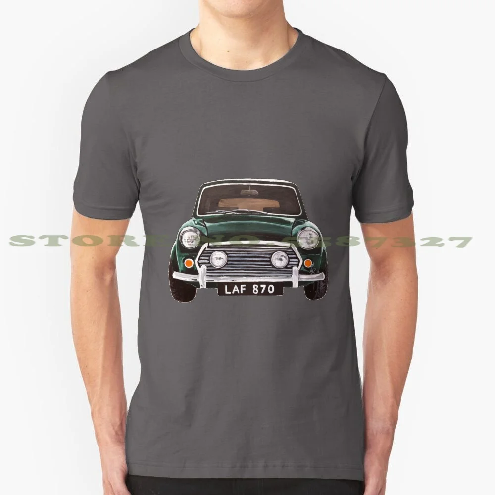 Classic Mini 100% Pure Cotton T-Shirt Classic Cooper Austin Clubman Retro Cars Minis Mania Enthusiasts