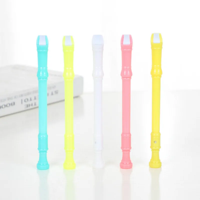 

50PCS Stationery Creative Flute Gel Pens Student Writing Water Pen Gift Ad Signature Pen Office Accessories