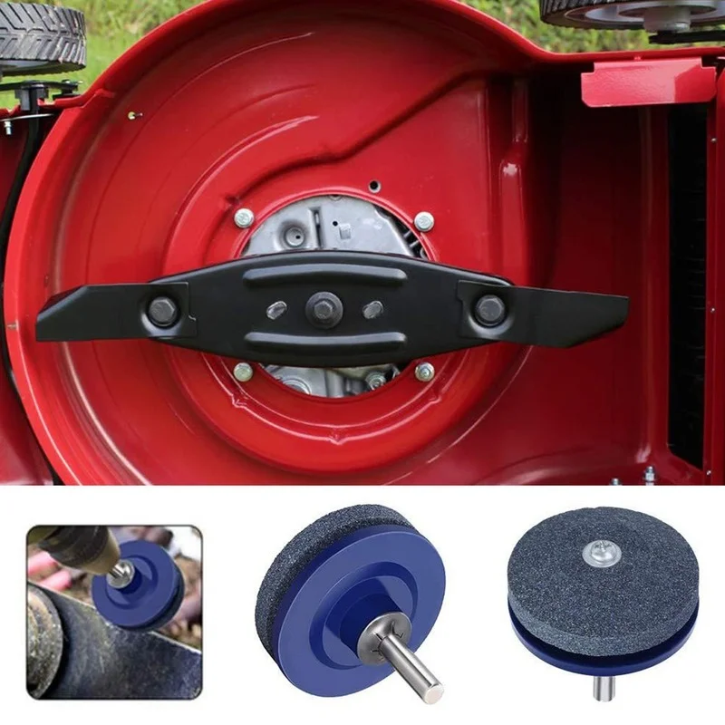 50mm Rasenmäher Spitzer Klinge für Power Hand Bohrer Messer Schärfen Stein Schleifstein Garten Schleifen Werkzeug Teile