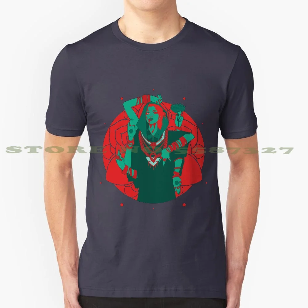 

M I A-Red 100% Pure Cotton T-Shirt M I A Mia Matangi Singer Music Mandala Red Green Indian Hip Hop Rap