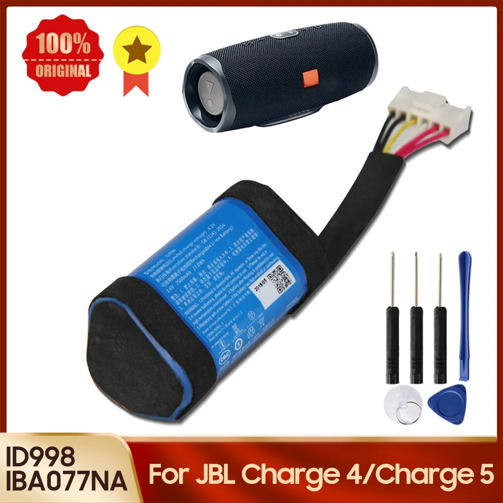 

New Replacement Battery IBA077NA ID998 IY068 For JBL Charge5 Charge 4 Charge4 SUN-INTE-118 Camera Battery 7500mAh