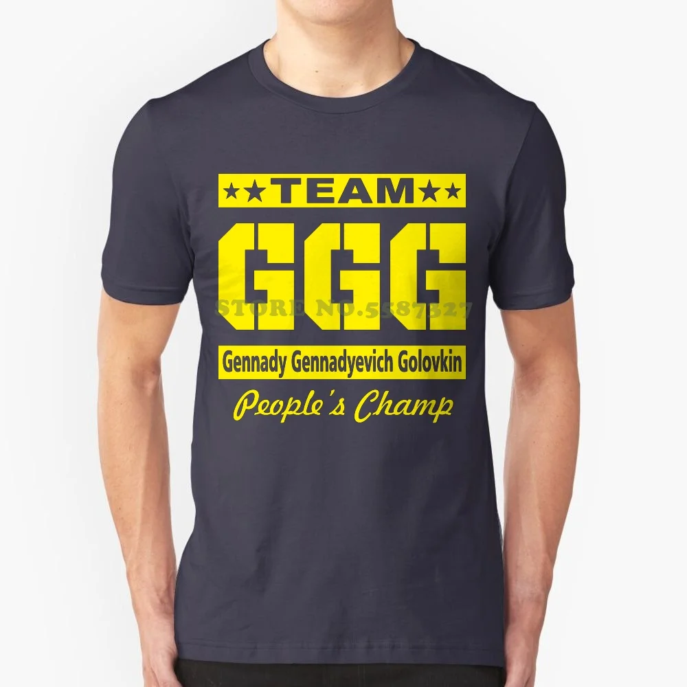 Team Ggg Graphic Custom Funny Hot Sale Tshirt Ggg Golovkin Boxing Boxer Match Fight Team People Peopless Champ