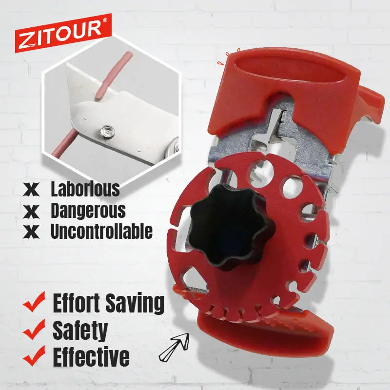Zitour®Universal Handheld Quick Stripper สายไฟ Demolisher แบบพกพา Stripper เครื่องมือ Crimping เครื่องมือเครื่องตัดสายไฟ