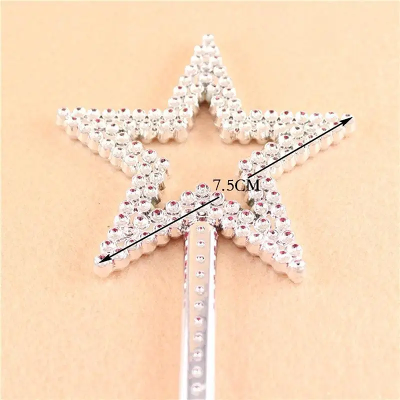 12pcs Party Decor Star Sticks For Girls Costume Props Star Angel Fairy Star Fairy Stick Girl Toys Fairy Prop Stick ﻿