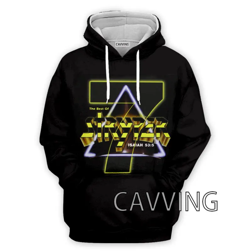 CAVVING 3D Printed  Stryper Rock   Hoodies Hooded Sweatshirts Harajuku  Tops Clothing for Women/men