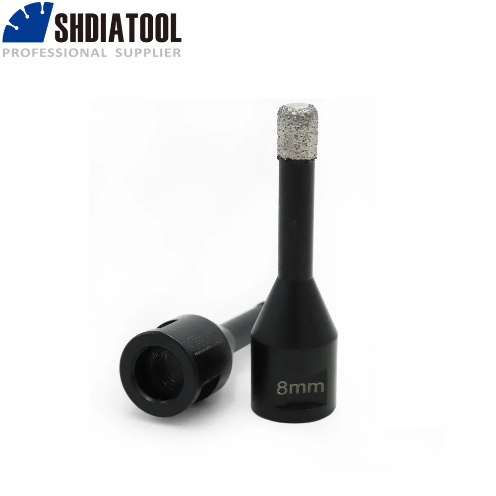 

Коронка SHDIATOOL, алмазное сверло с сухой вакуумной пайкой M10, резьбовое сверло для гранита, мрамора