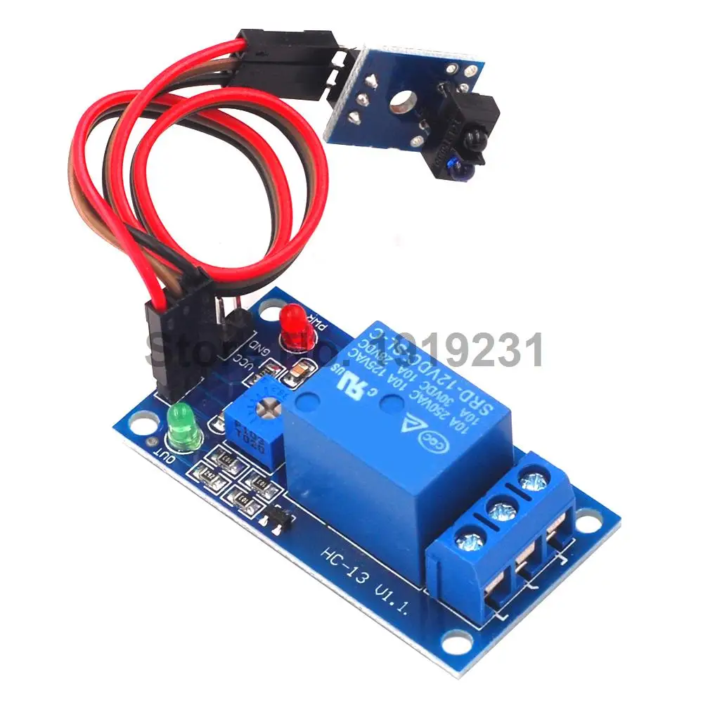 1PCS 1 Channel Tracing Relay Sensor Module 12V with Tracking Board