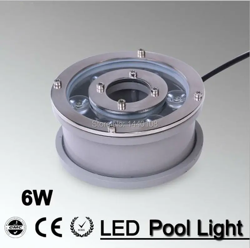 5pcs/lot 6w IP68 Led Underwater Lamp 12V AC LED Pool Light Outdoor Landscape Pond Fountain For Swimming Pools Submarina