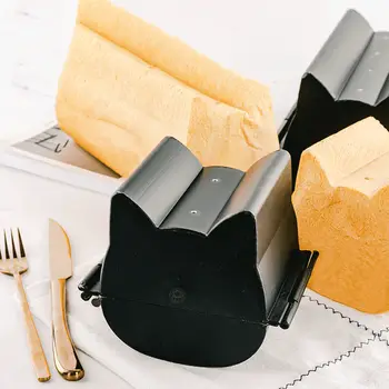 Forma na toast s kočičí hlavou, nepřilnavá, vhodná na cca 280/600 g těsta, forma na pečení, roztomilá kočičí forma na toast, dezert, nástroj na výrobu. 6 nejlepší prodej kočičí toustovač - №1