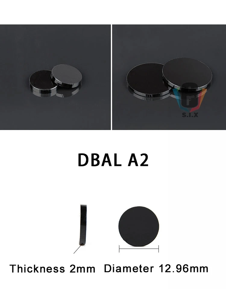 2pcs/set Tactical IR Infrared Filter For DBAL D2 Laser Flashlight DBA A2 IR Laser Light Black Glass Lens Visible Sight Cut-Off