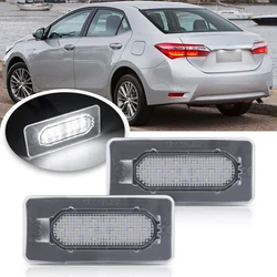 2Pcs LED License Number Plate Light For Toyota Corolla 2014 2015 2016 2017 2018 Car Rear Tail Lamp licenc light