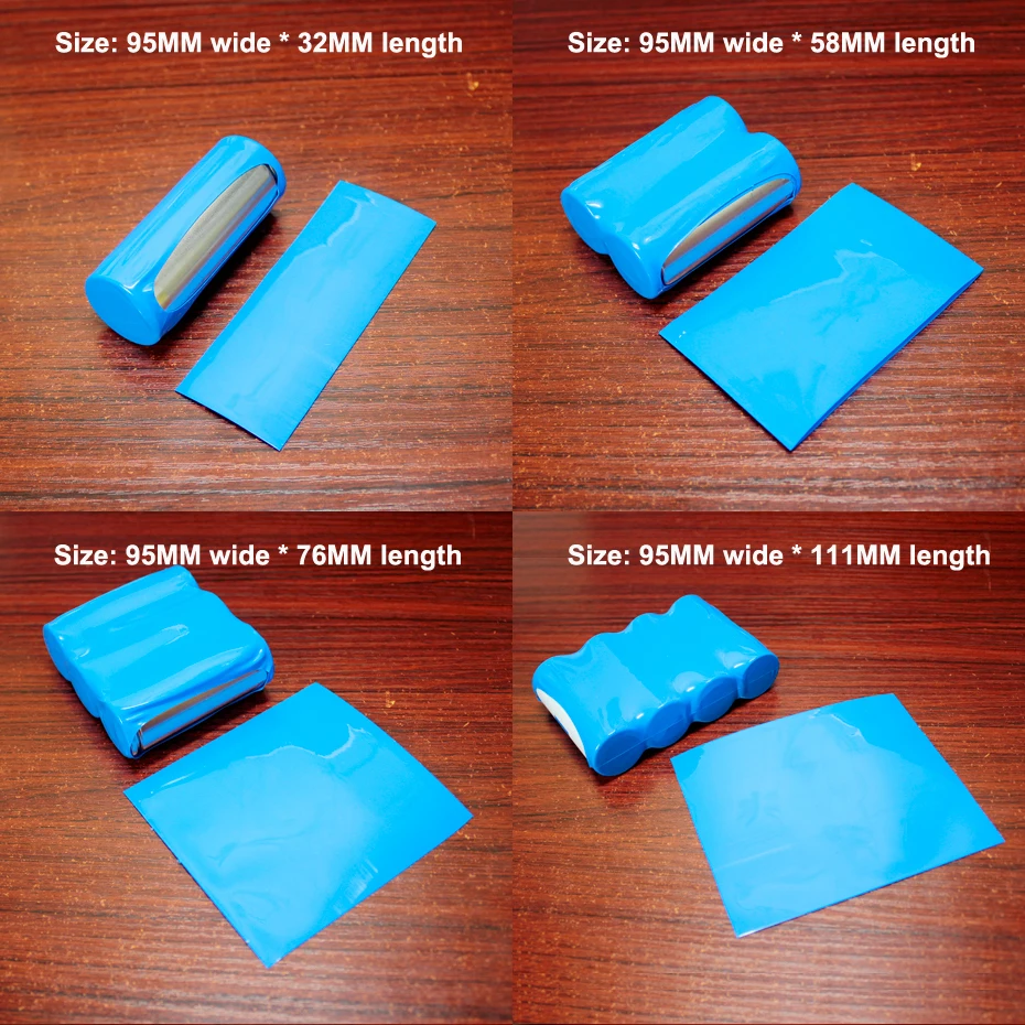 500pcs/lot 26650 lithium battery packaging outer skin PVC heat shrinkable sleeve battery skin replacement shrink film