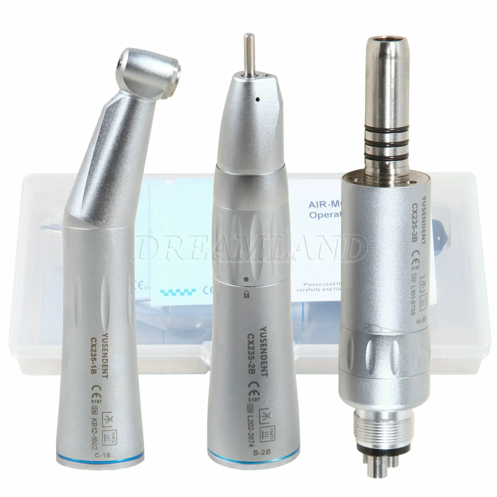 

Dental Inner Water Spary Slow Low Speed Contra Angle Air Motor Straight Handpiece COXO Fit NSK