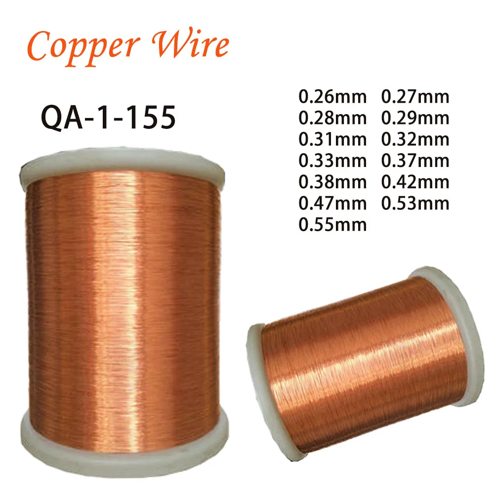 1kg/roll Enameled Copper Wire 0.26-0.55mm Magnet Wire Magnetic Coil Winding For Electromagnet Motor inductance DIY