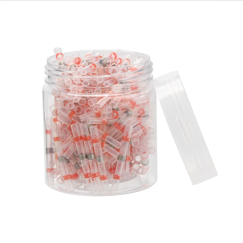 

180PCS Red Waterproof Insulated Heat Shrink Connectors Solder Seal Wire Connectors AWG22-18/ 0.5-1.0 mm2