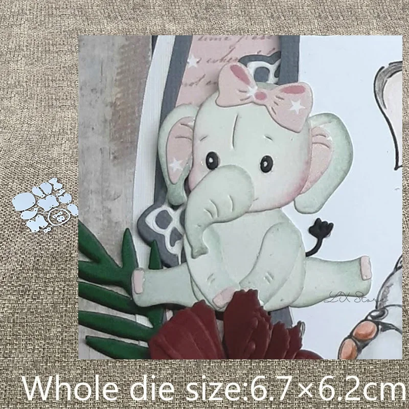 XLDesign Craft Metal Cutting Dies cut dies lovely bow elephant decoration scrapbook Album Paper Card Craft Embossing die cuts