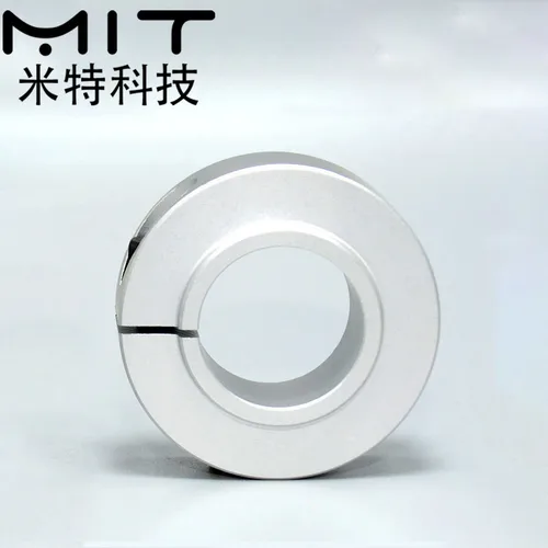 Imagen 2 del producto Abrazadera de eje largo tipo convexo, anillo de retención de aleación de aluminio, anillo de fijación de Collar de eje abierto óptico con tornillo